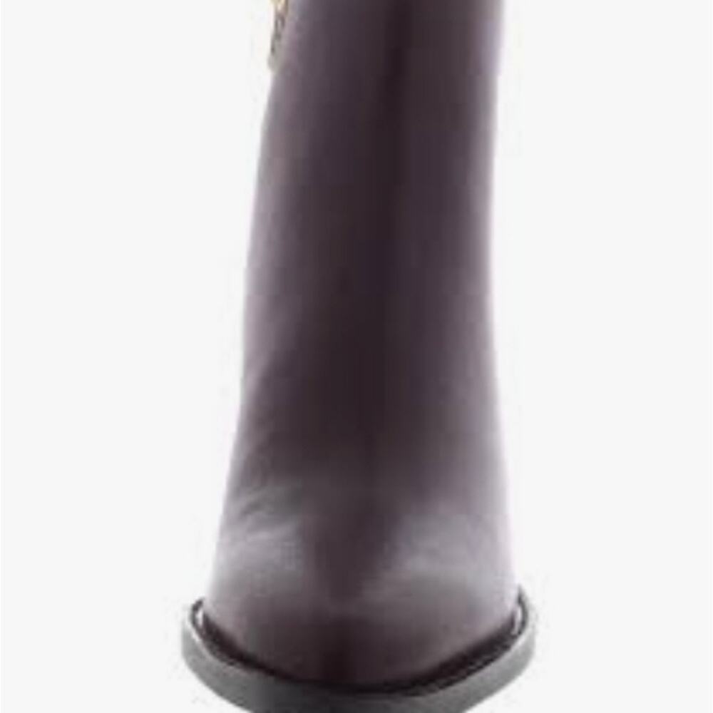 COACH BOOTS IN DARK CRANBERRY SIZE 10 "PACEY" WOMEN'S SLIP-ON POINTED TOE - Picture 2 of 3